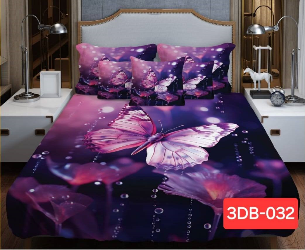 Primium 3D Bedsheet Four Piece Set