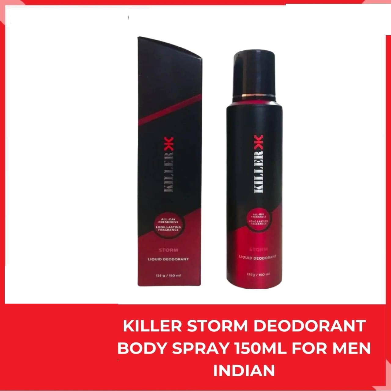 KILLER STORM DEODORANT BODY SPRAY 150ML FOR MEN INDIAN